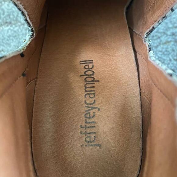 NEW Jeffrey Campbell Optimum Studded Snake Leather Bootie size 8.5 - Picture 10 of 12